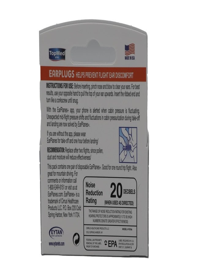 TOPMED ETS Ear Plugs Super Soft Comfortable, Helps Prevent Flight Ear Discomfort Safe Disposable Soft Latex Free Silicone Earplugs (Adult) - Image 2